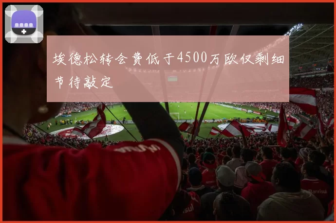 埃德松转会费低于4500万欧仅剩细节待敲定