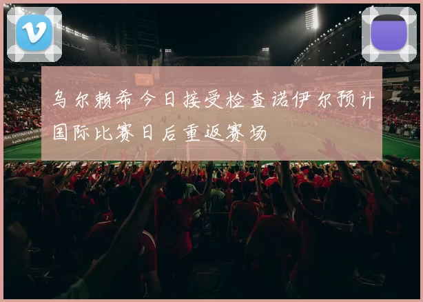 乌尔赖希今日接受检查诺伊尔预计国际比赛日后重返赛场
